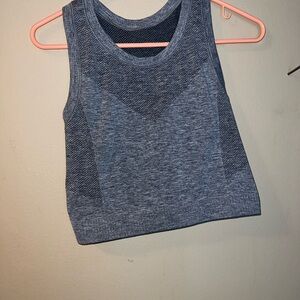 Gray Sleeveless Athletic Top